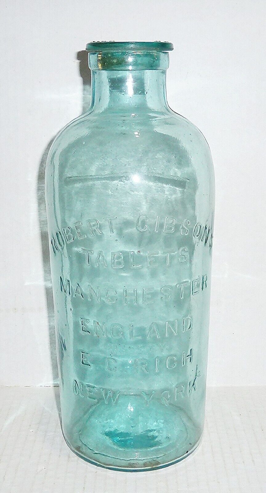 Antique Robert Gibson Tablets Bottle ORIG LID