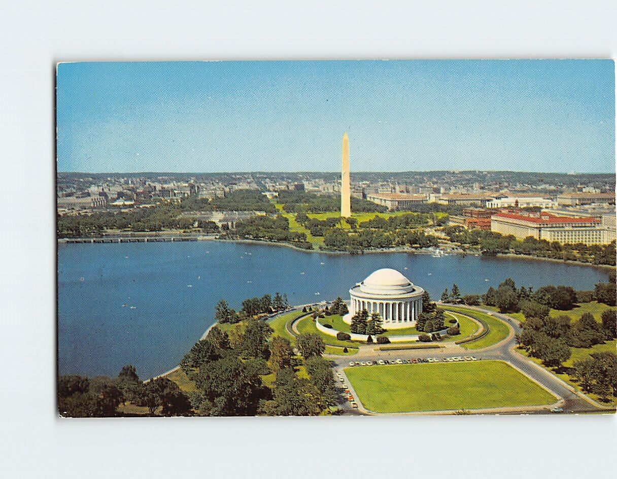 Postcard Aerial View of Our Nation\'s Capital Washington DC