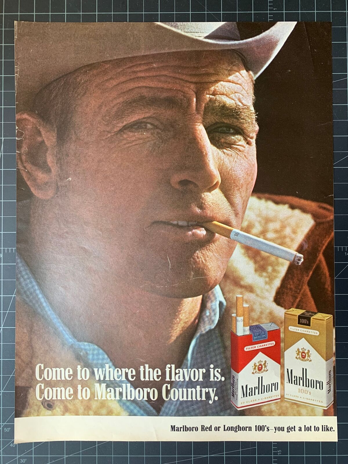 Vintage 1968 Marlboro Cigarettes Print Ad