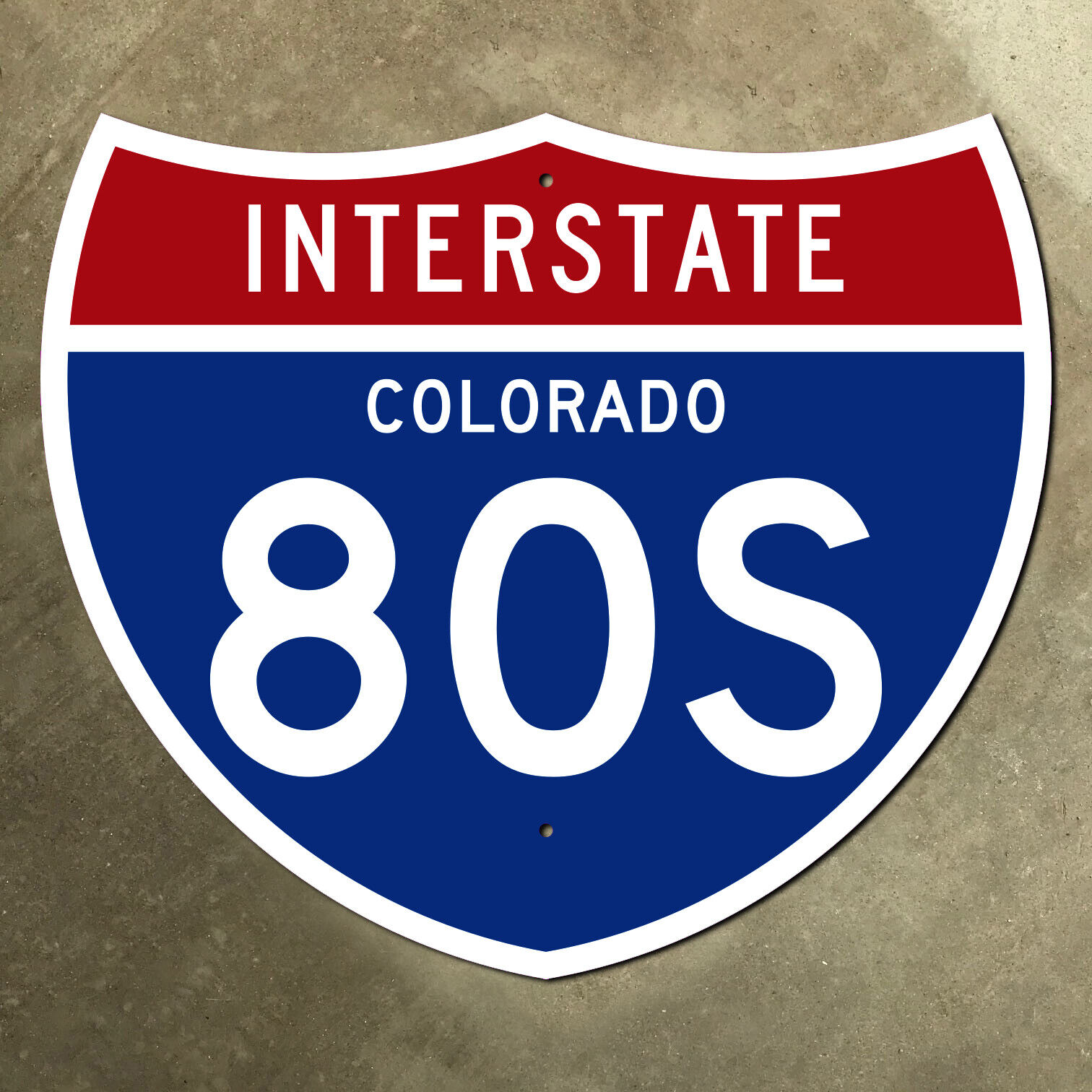 Colorado interstate route 80S highway marker road sign 21x18 Denver