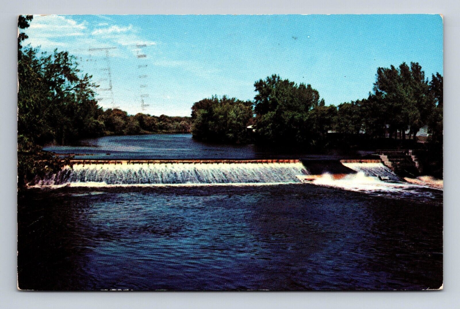 Rum River Dam Minneapolis Minnesota Postcard