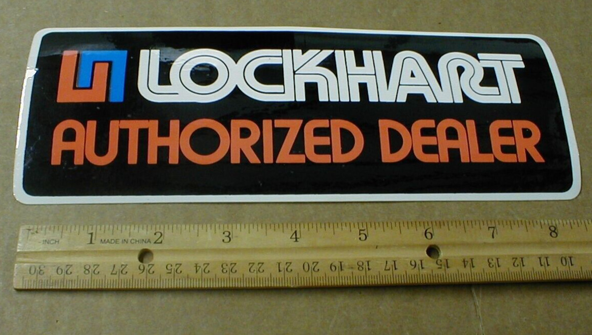 Lockhart Motorcycle Motorcross Oil Coolers vtg racing decal sticker dealer \'80s