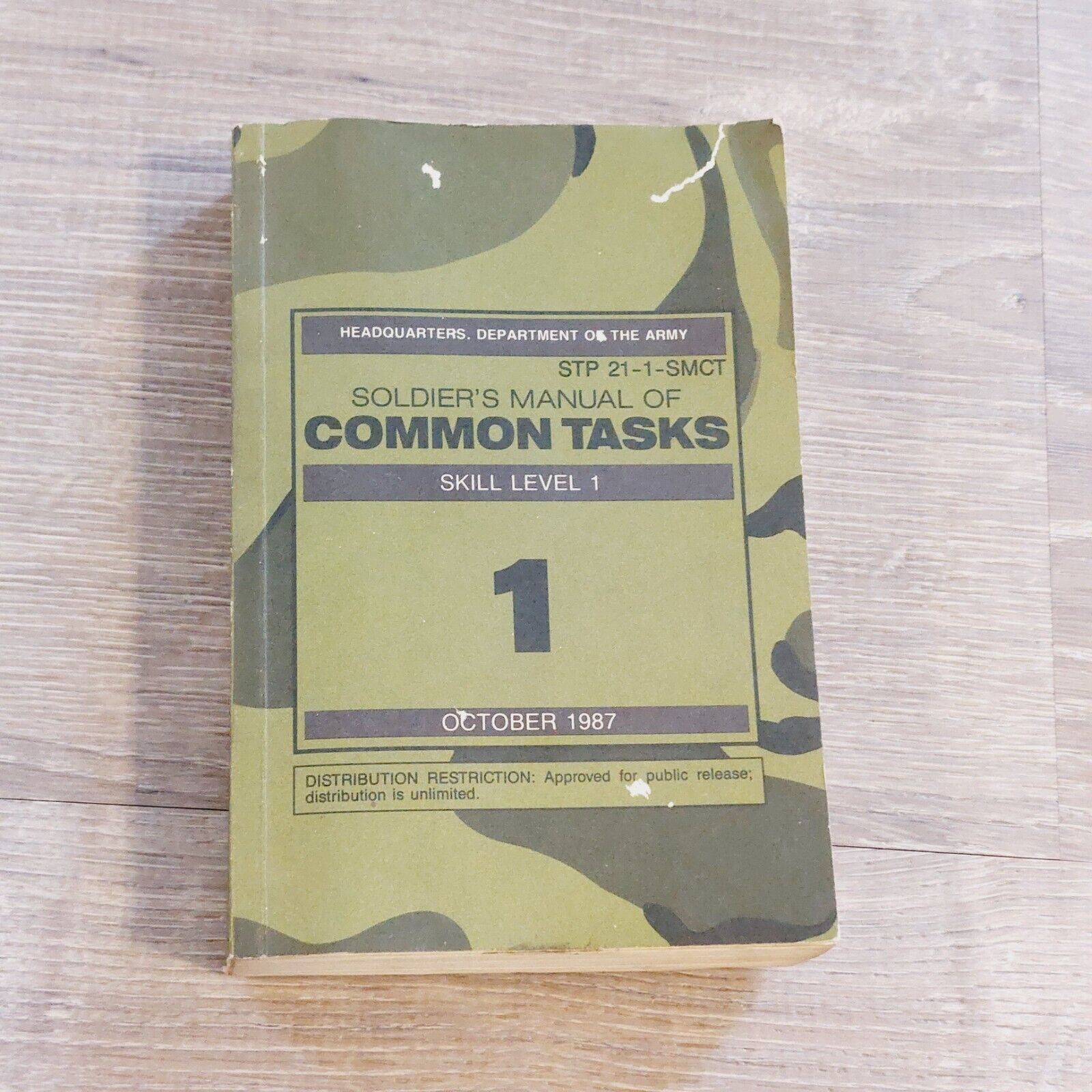 Soldier's Manual of Common Tasks Skill Level 1 STP 21-1-SMCT October 1987