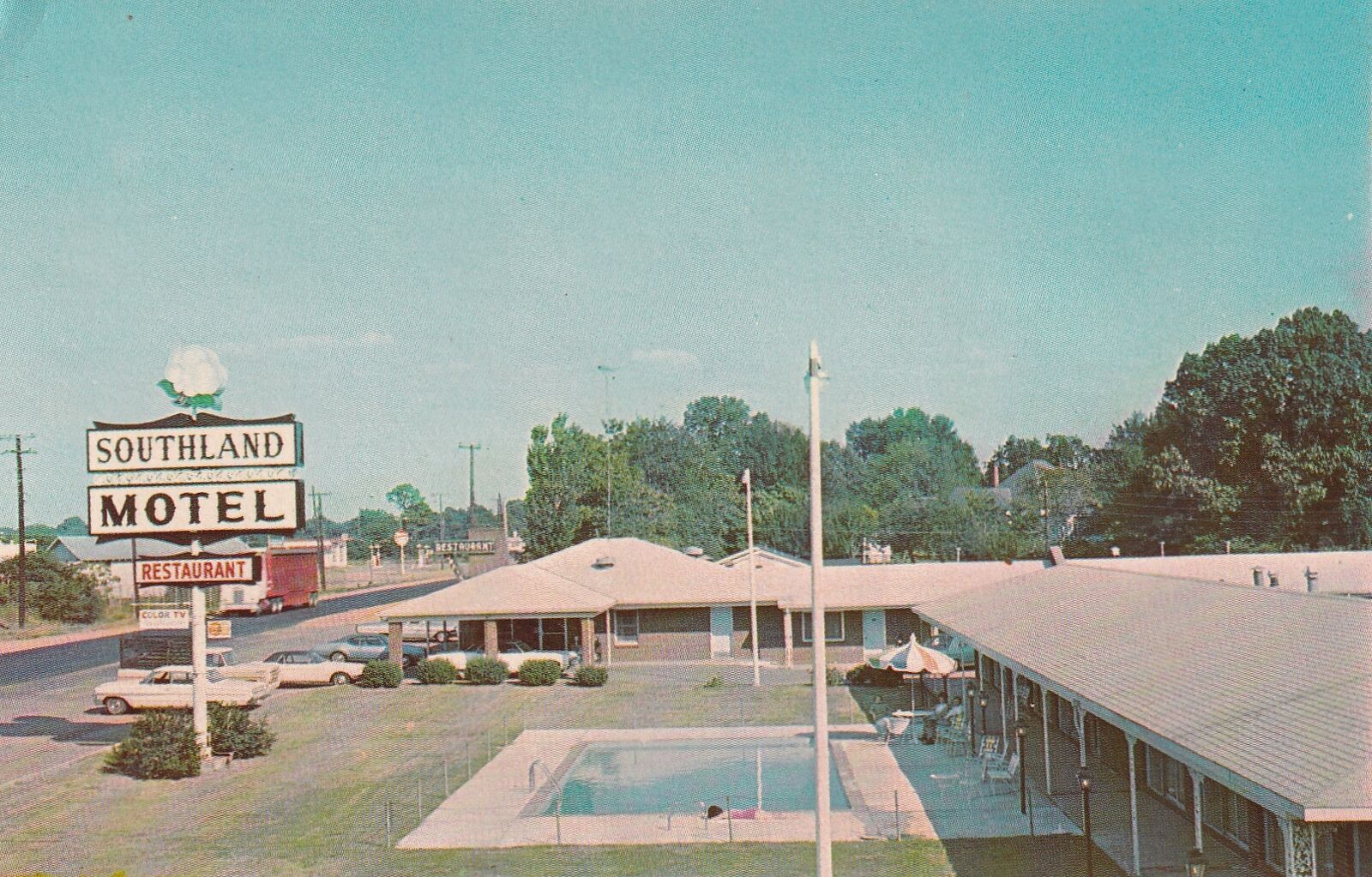Southland Motel New Albany Mississippi MS Postcard C34