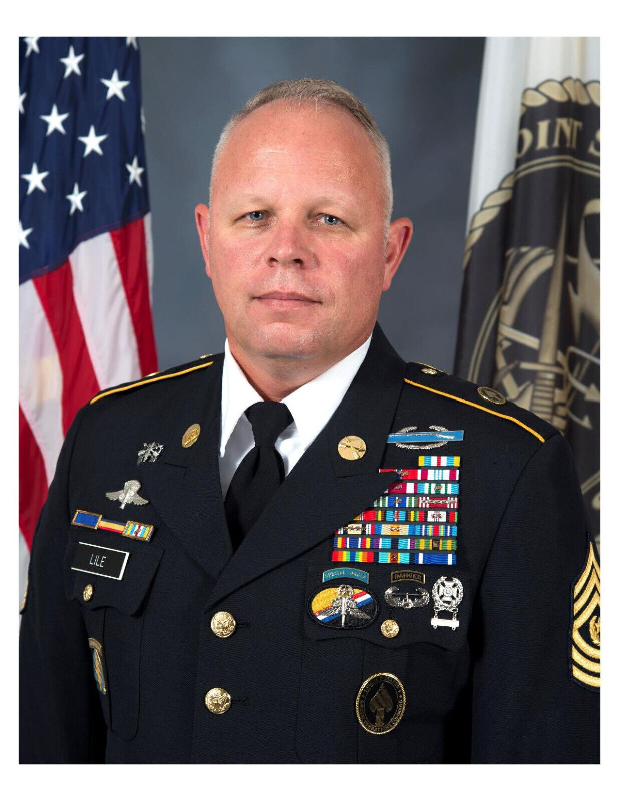 United States Army Sergeant Jeremy L. Lile 8x10 Portrait Photo On 8.5\
