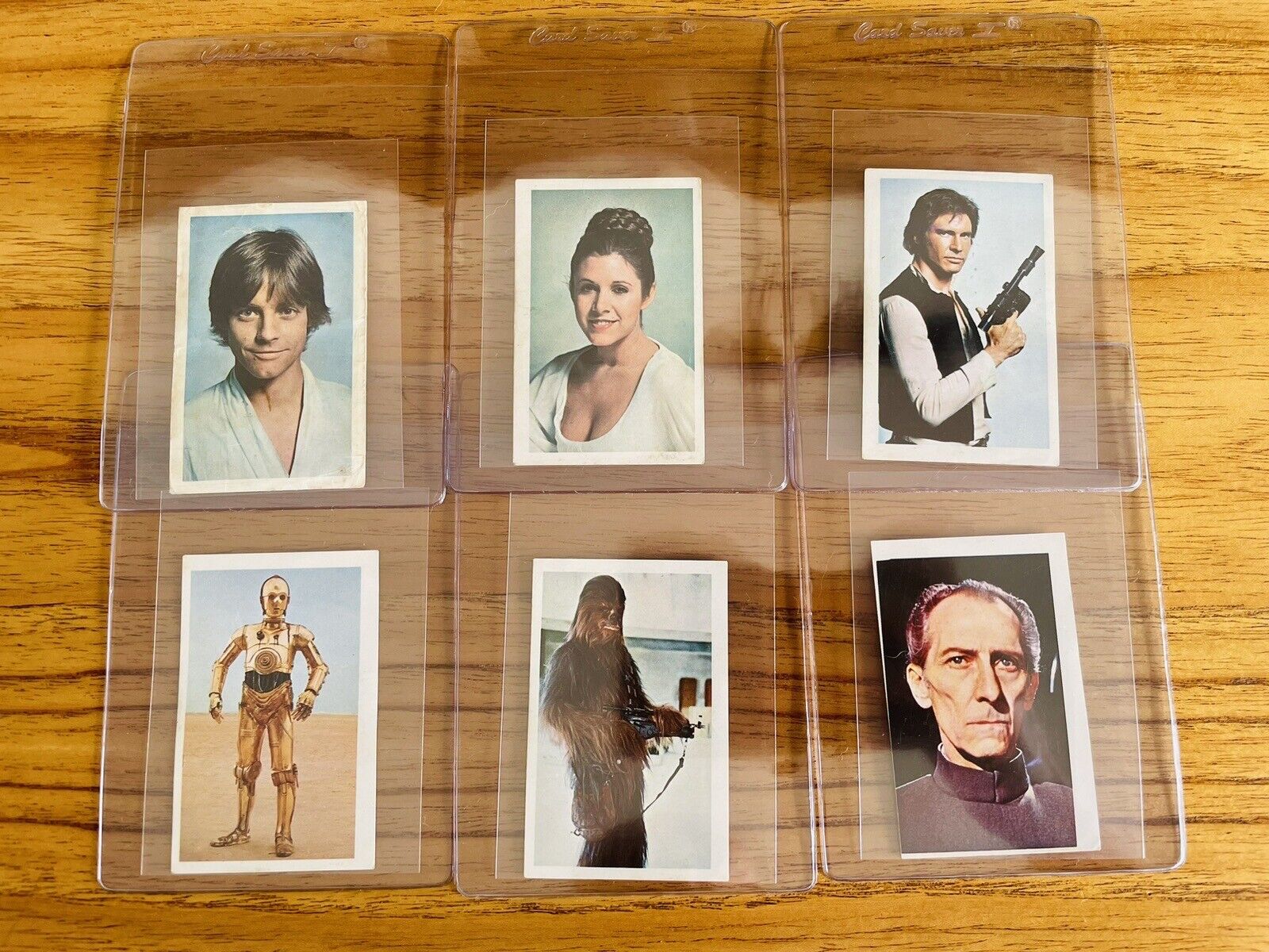 1977 Luke Leia Han C3PO Chew Star Wars Pacosa Dos Guerra Galaxias Rookie Lot 6
