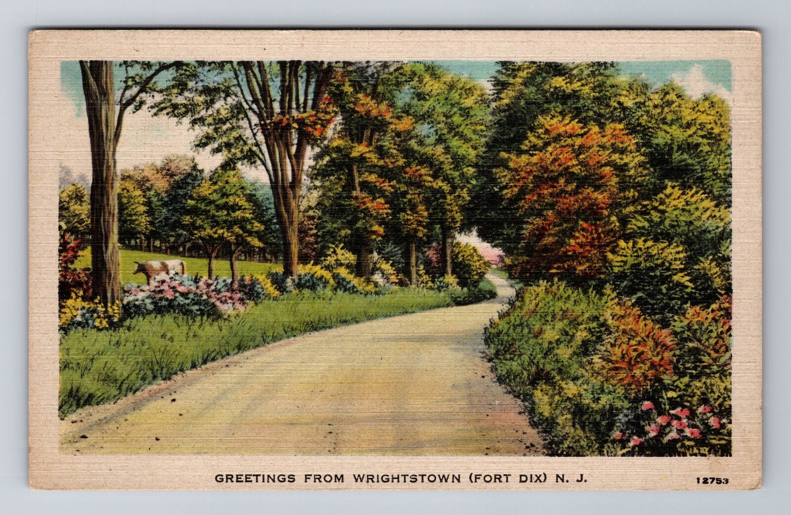 Wrightstown NJ-New Jersey, General Greetings, Fort Dix Souvenir Vintage Postcard