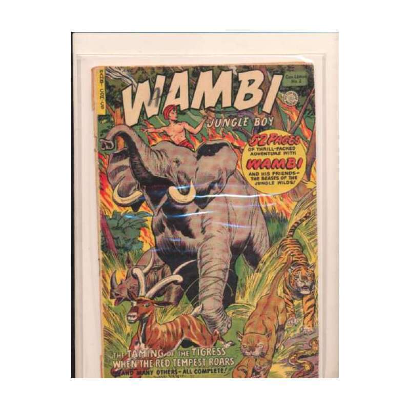 Wambi: Jungle Boy #2 Canadian edition Fiction House comics VG+ [r{