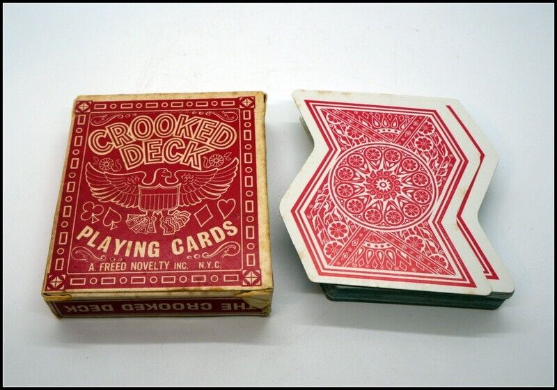 Freed Novelty Vintage Crooked Deck Playing Cards Unique Complete Deck #A3014