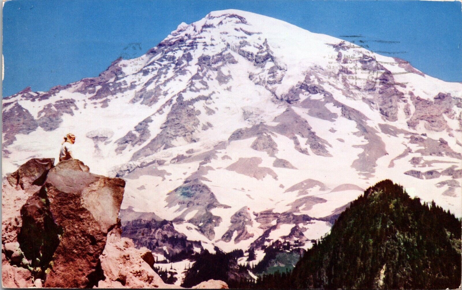 Vista Of Mt Rainier Washington WA Postcard L66