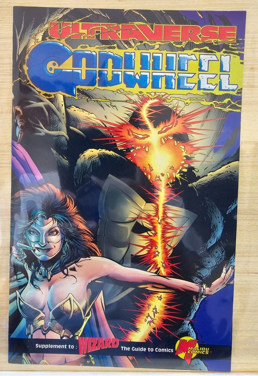 1994 Mini-Comic Ultraverse Godwheel, Supplement to Wizard, The Guide to Comics