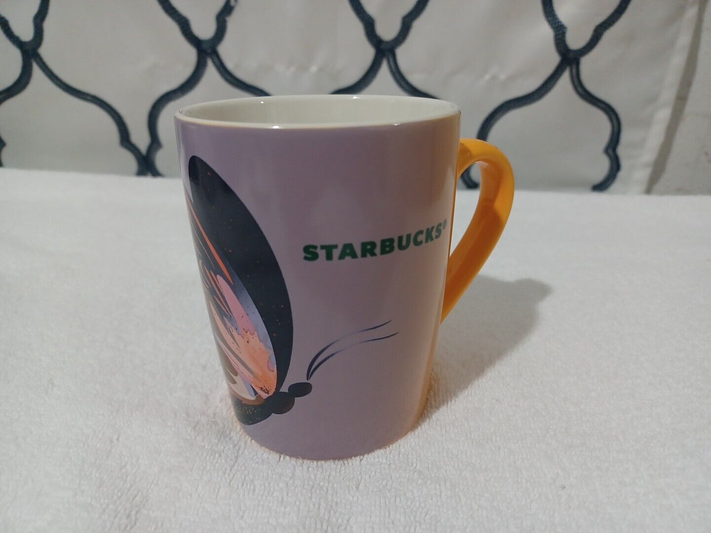 Starbucks 2021 Orange Purple Butterfly Coffee Mug 10oz