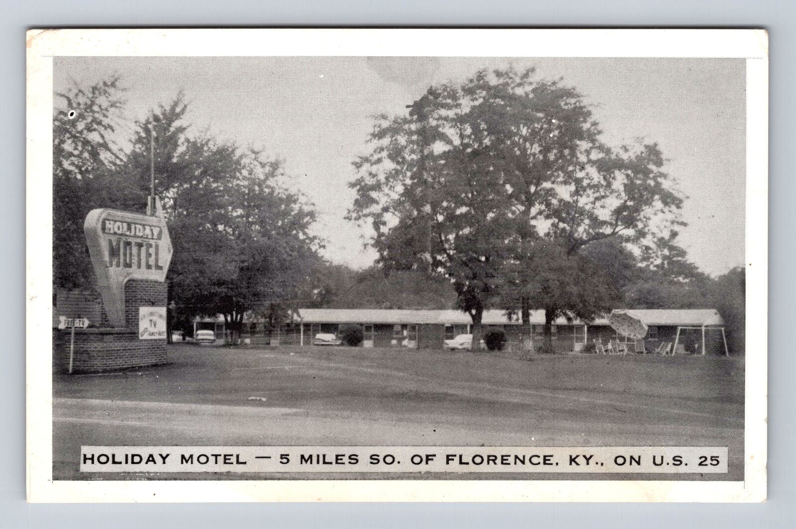 Florence KY-Kentucky, Holiday Motel, Advertisement, Antique, Vintage PC Postcard