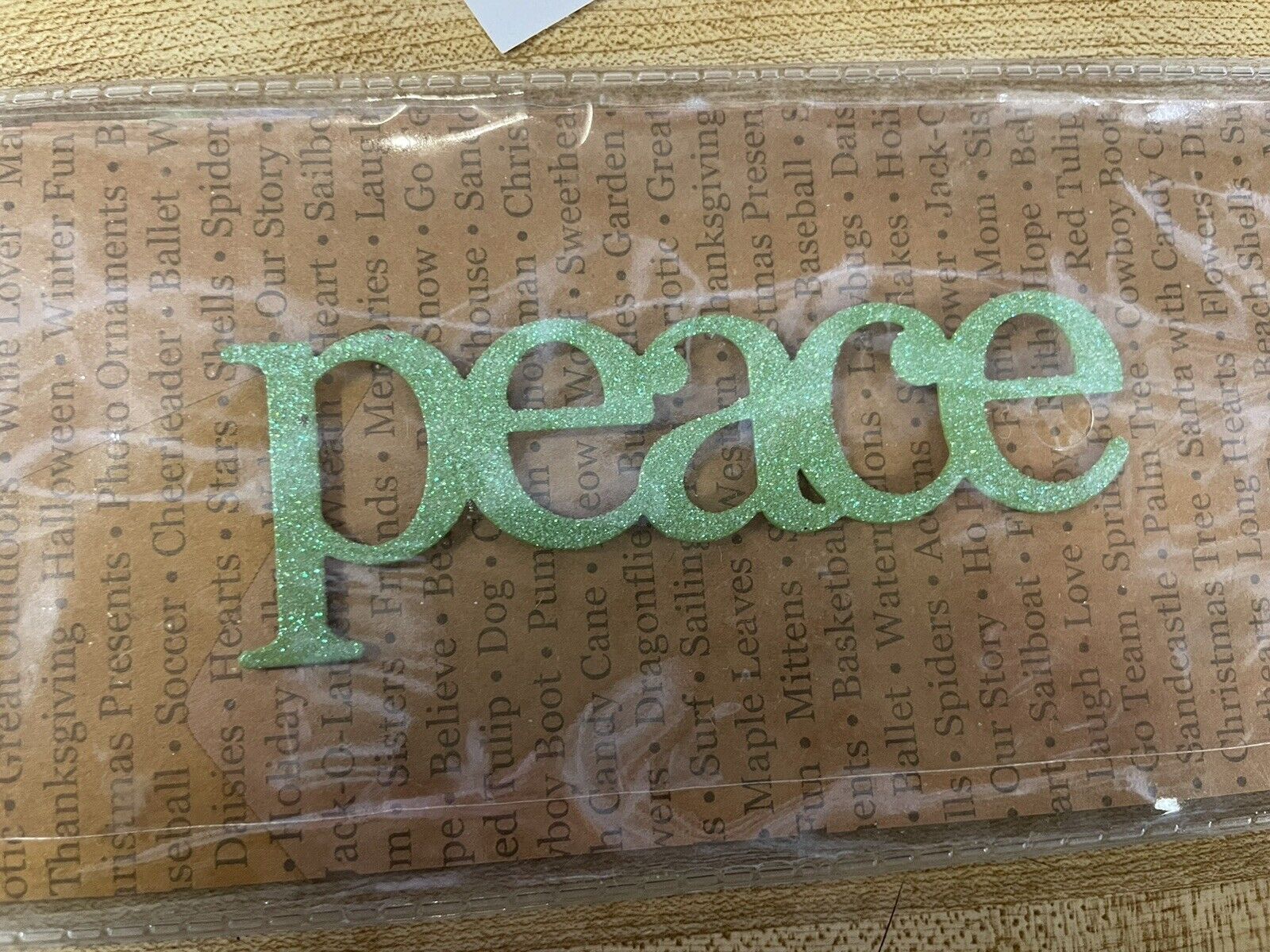 Embellish Your Story By Roeda Glitter ‘peace’ Magnet