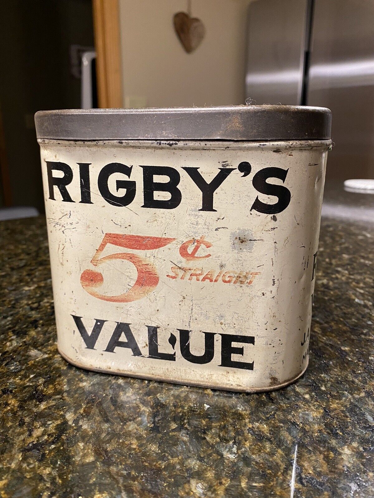 Vintage Cigar Tin 1920s RIGBY’s