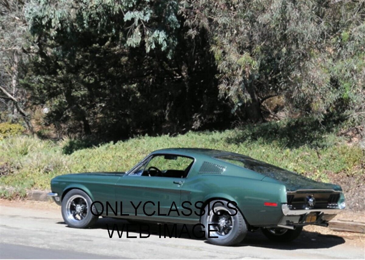 1968 STEVE MCQUEEN MUSTANG FASTBACK GT CAR BULLITT 5X7 PHOTO SAN FRANCISCO CALIF