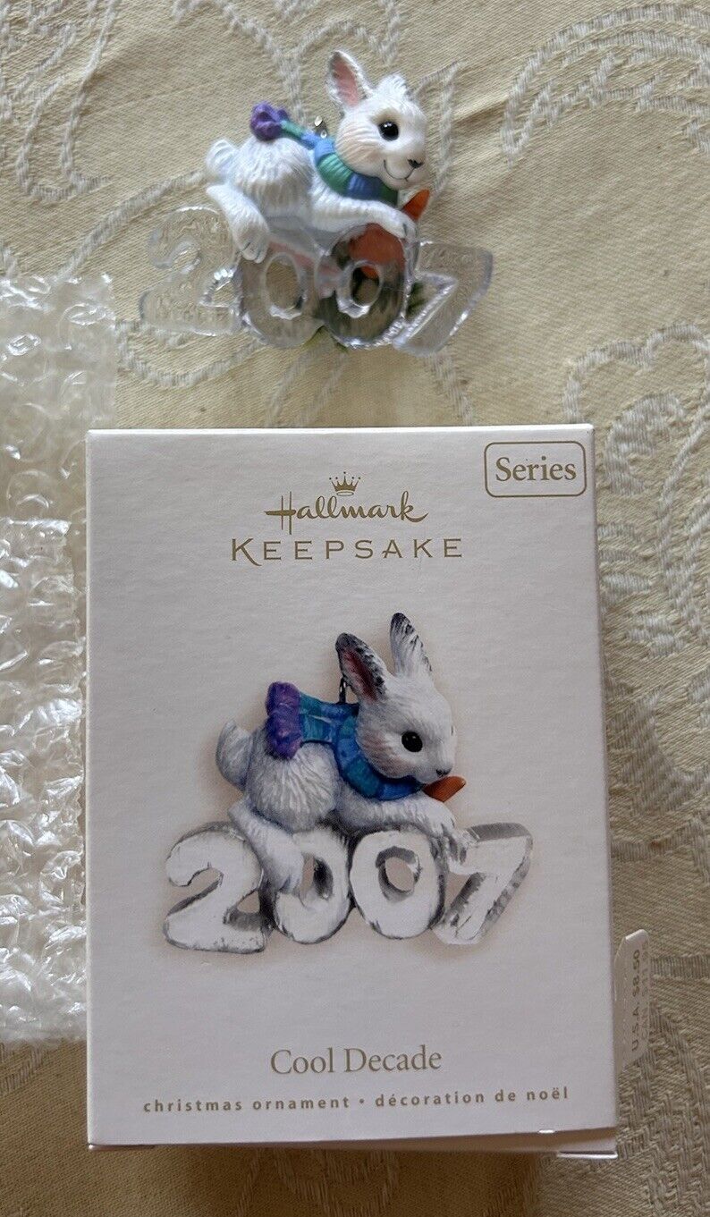 2007 Cool Decade Hallmark Ornament Rabbit