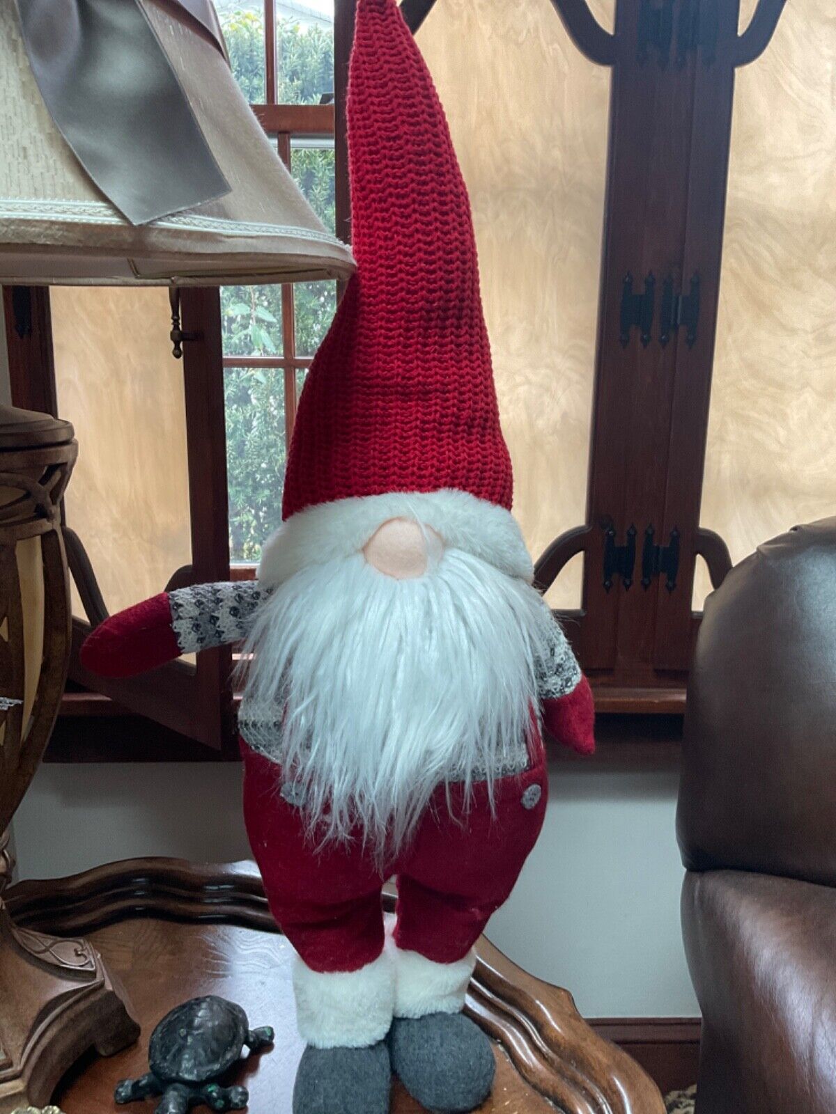 HALLMARK STANDING TWO FOOT GNOME WITH LIGHTED NOSE, CHRISTMAS GNOME NEW WITH TAG