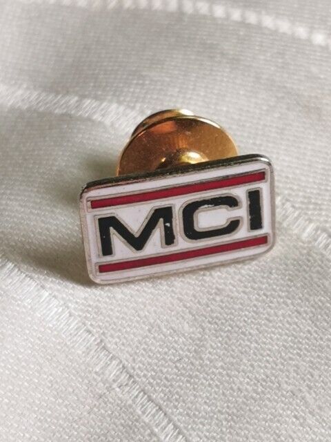 Vintage MCI Lapel Pin Gold Tone Authentic MCI International Pin RARE