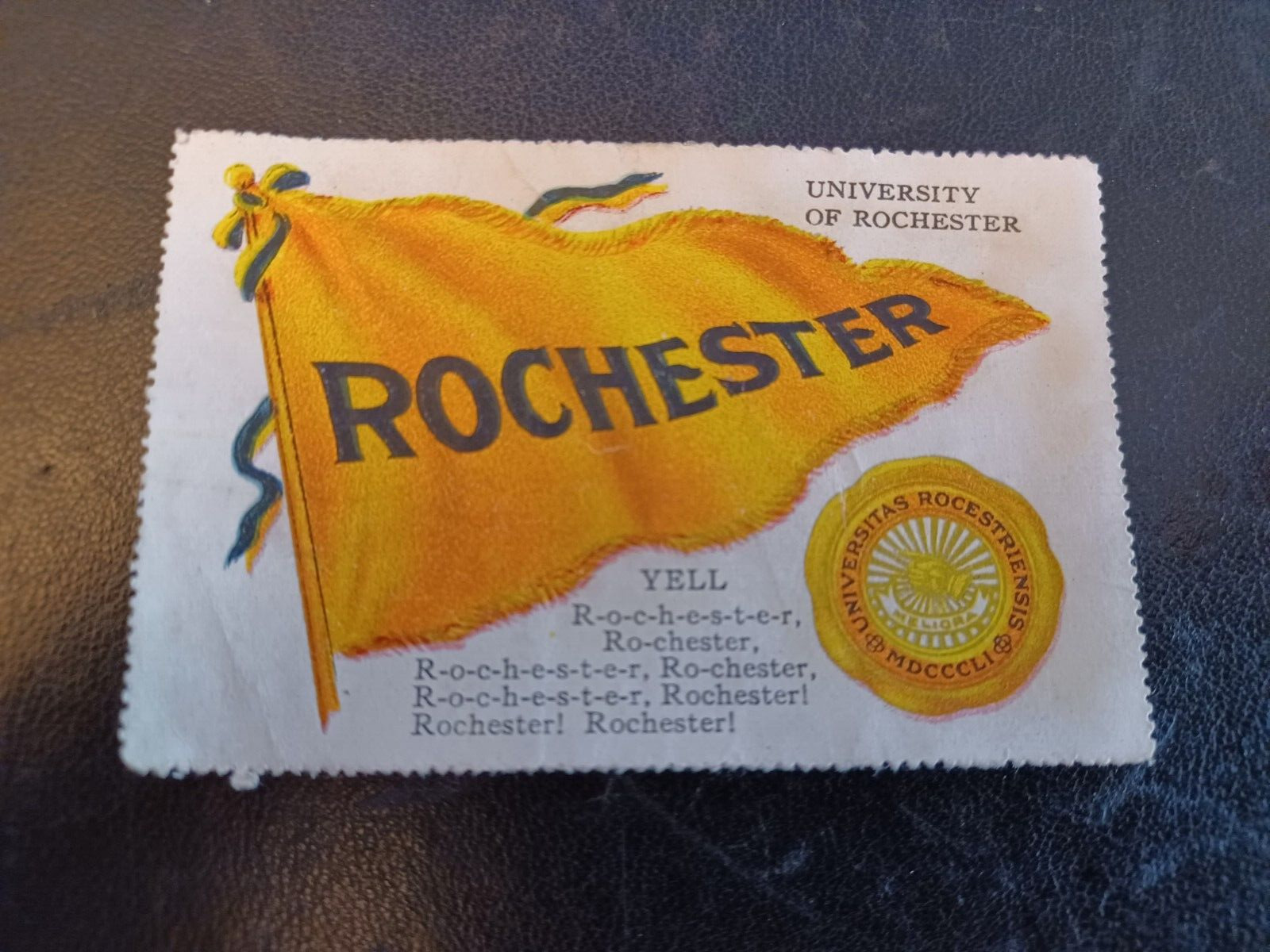c1910s T331 Fatima Cigarettes stamp ROCHESTER UNIVERSITY Tough issue