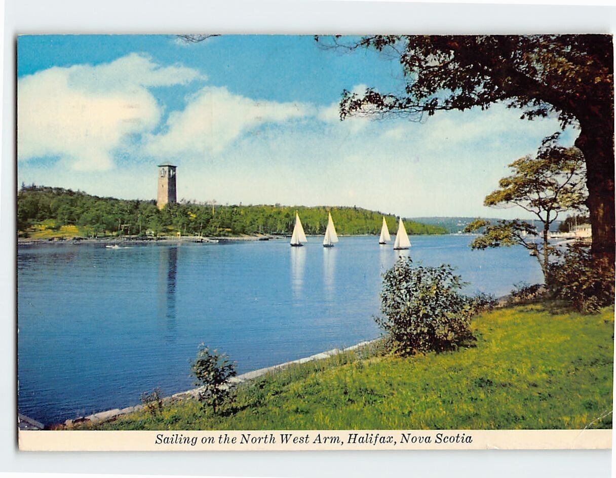 Postcard Sailing on the North West Arm, Halifax, Canada