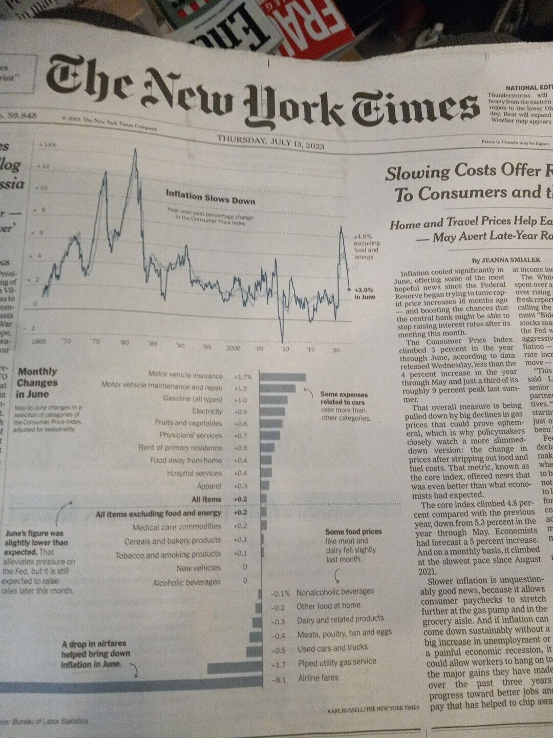 The New York Times Thursday July 13 2023
