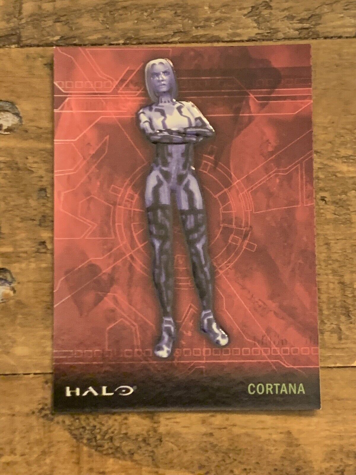 Halo XBOX Trading Card Topps 2007 Cortana Embossed Foil Card Rare 10/10