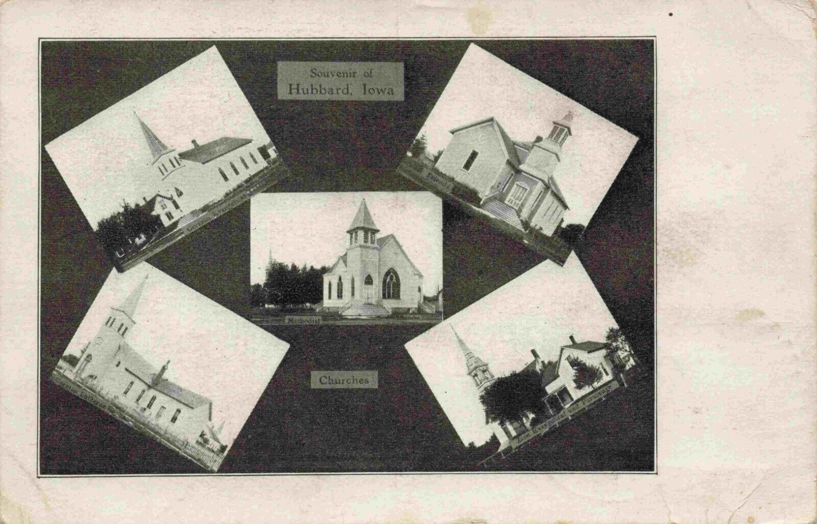 Multiview Postcard, Vignettes Of Hubbard, Iowa IA 1909