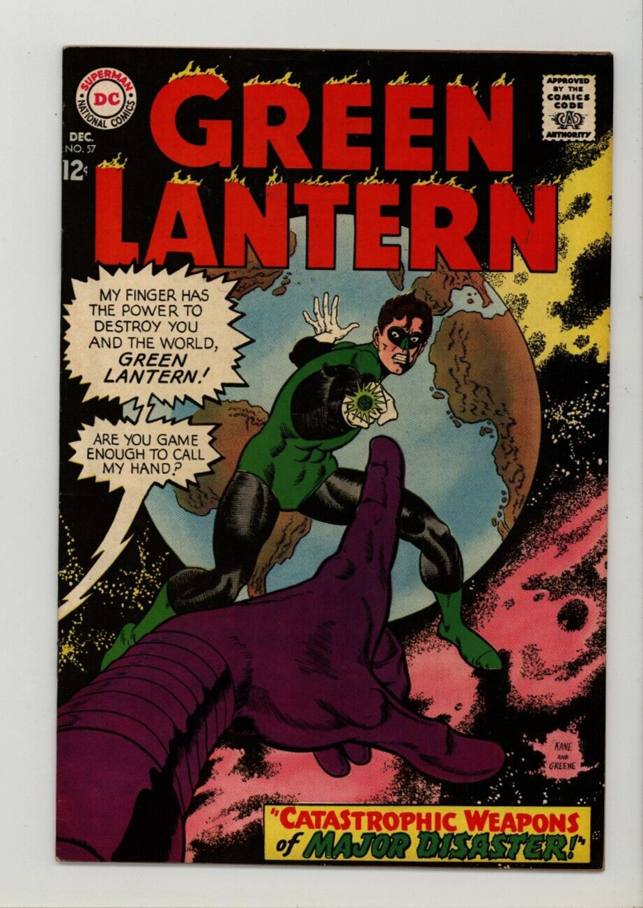 Green Lantern 57 VF- Gil Kane Sid Green Cover 1967
