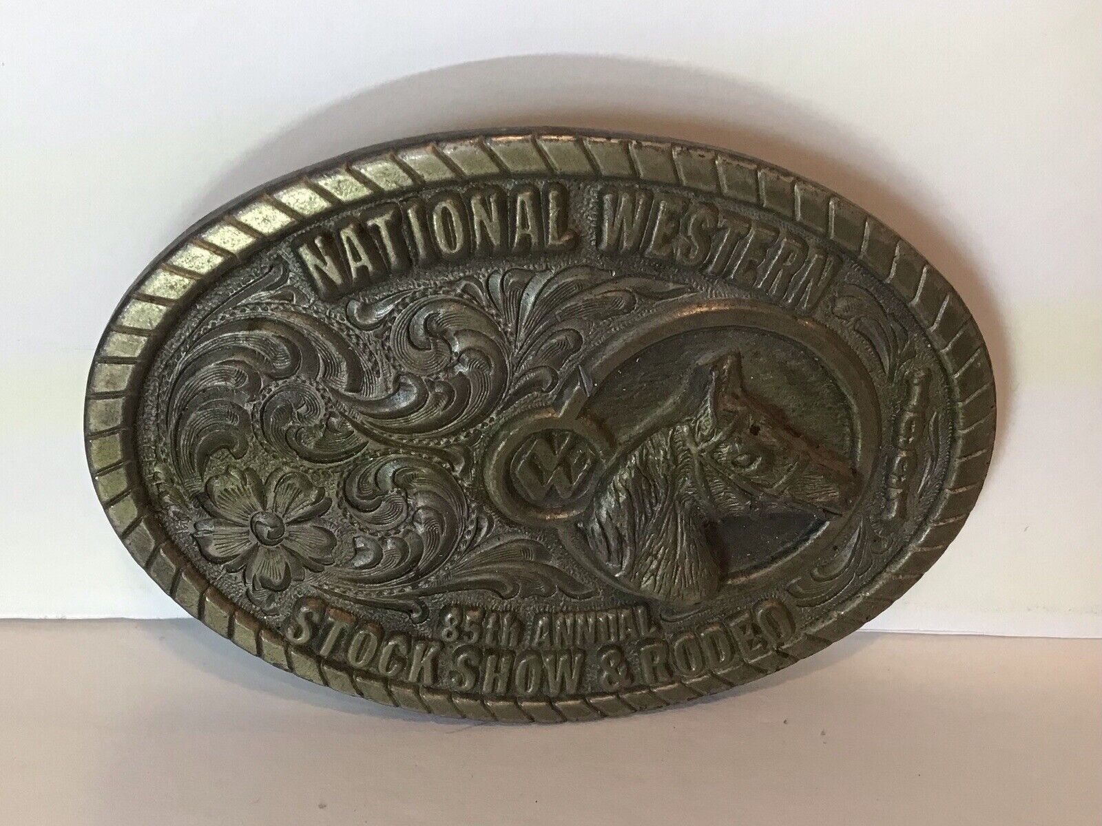 Vintage Western Buckle National Western Stock Show & Rodeo Denver 1991 #293/750