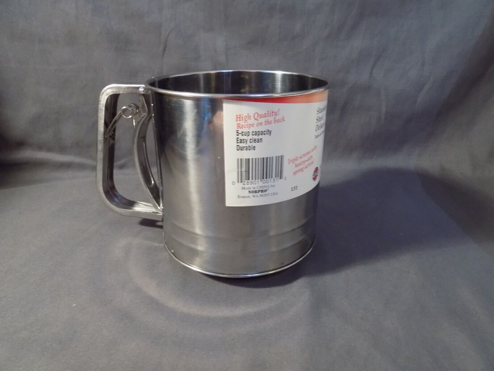 Vintage Norpro 5 cup Stainless Steel Deluxe Sifter