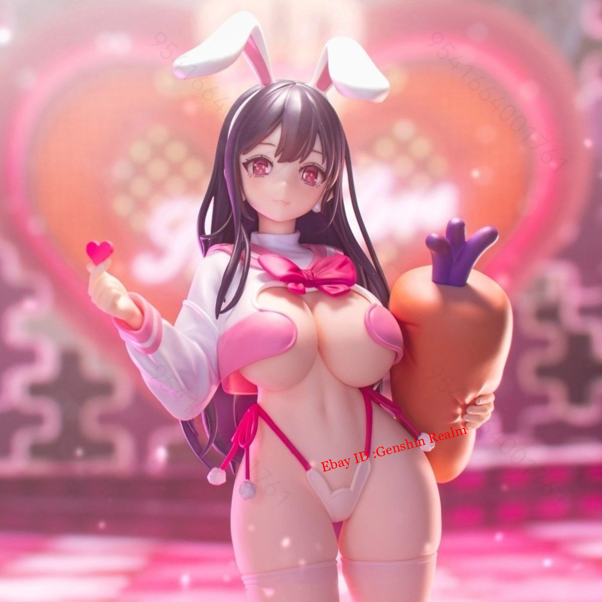 Anime Girl Carrot Bunny Girl Unosakura 1/6 Pvc Figure Model Collection Decor