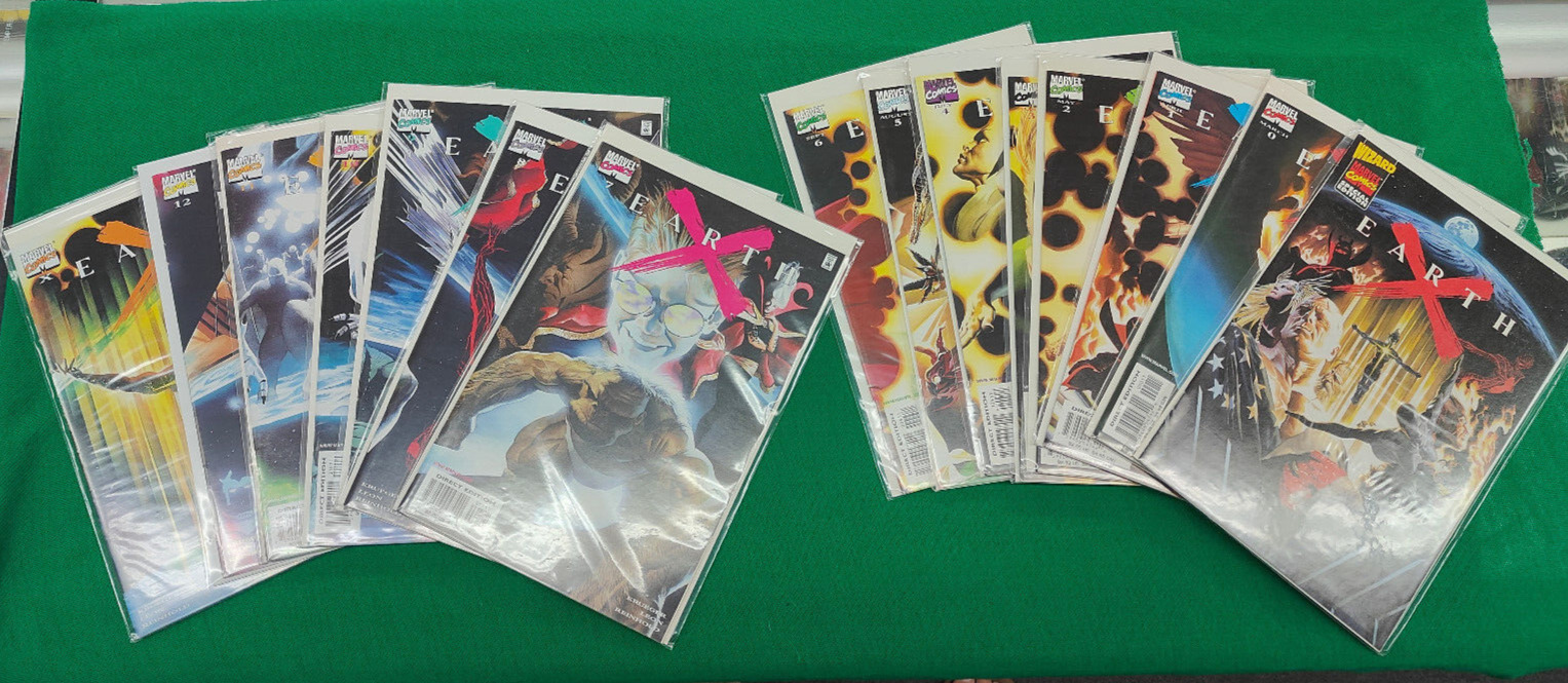 MARVEL EARTH X 0-12 + X + Wizard special full set 1st Shalla-Bal NM-