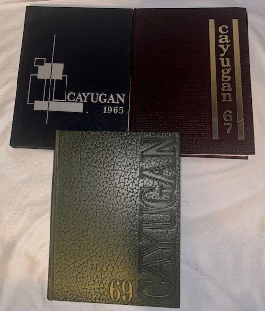1965 1967 1969 CAYUGAN ITHICA COLLEGE YEARBOOKS - SET OF 3