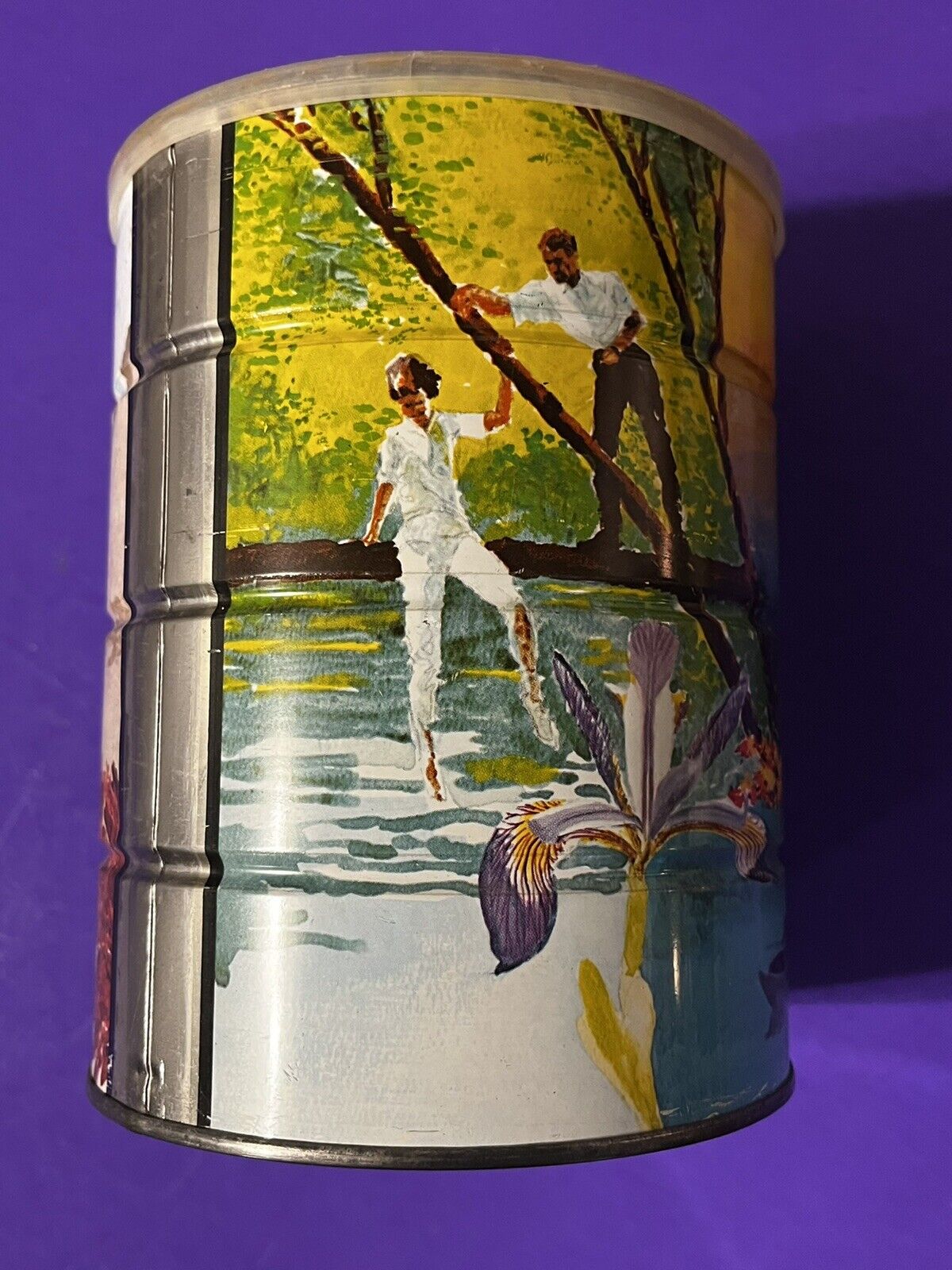 ***** SUPER RARE Vintage  Coffee Can - With Lid. - Hills Bro, Maxwell House,