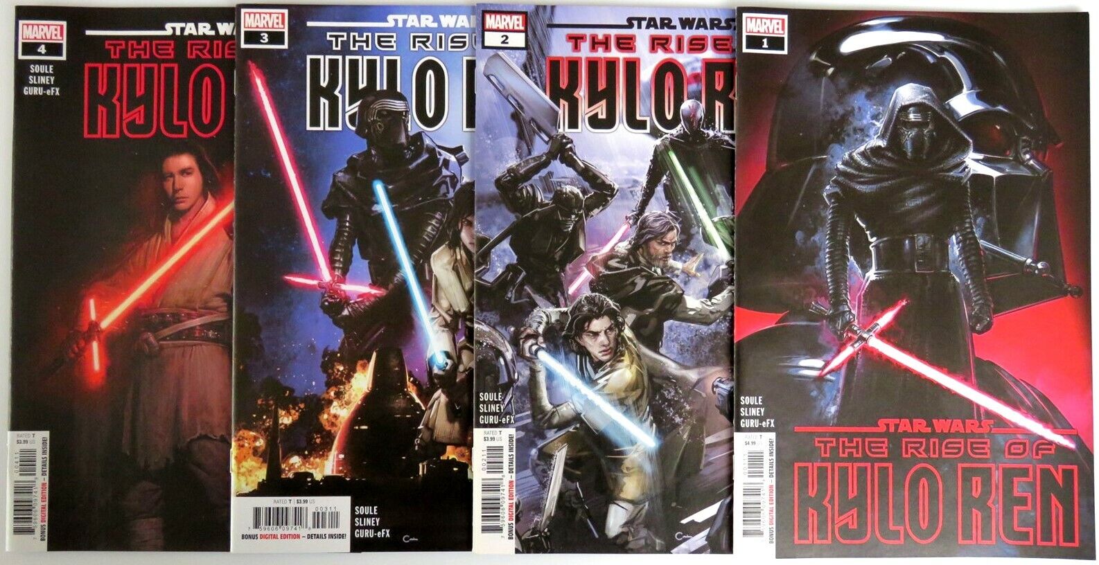 Star Wars The RISE OF KYLO REN (4) issue comic SET #1 2 3 4 Marvel 1st print