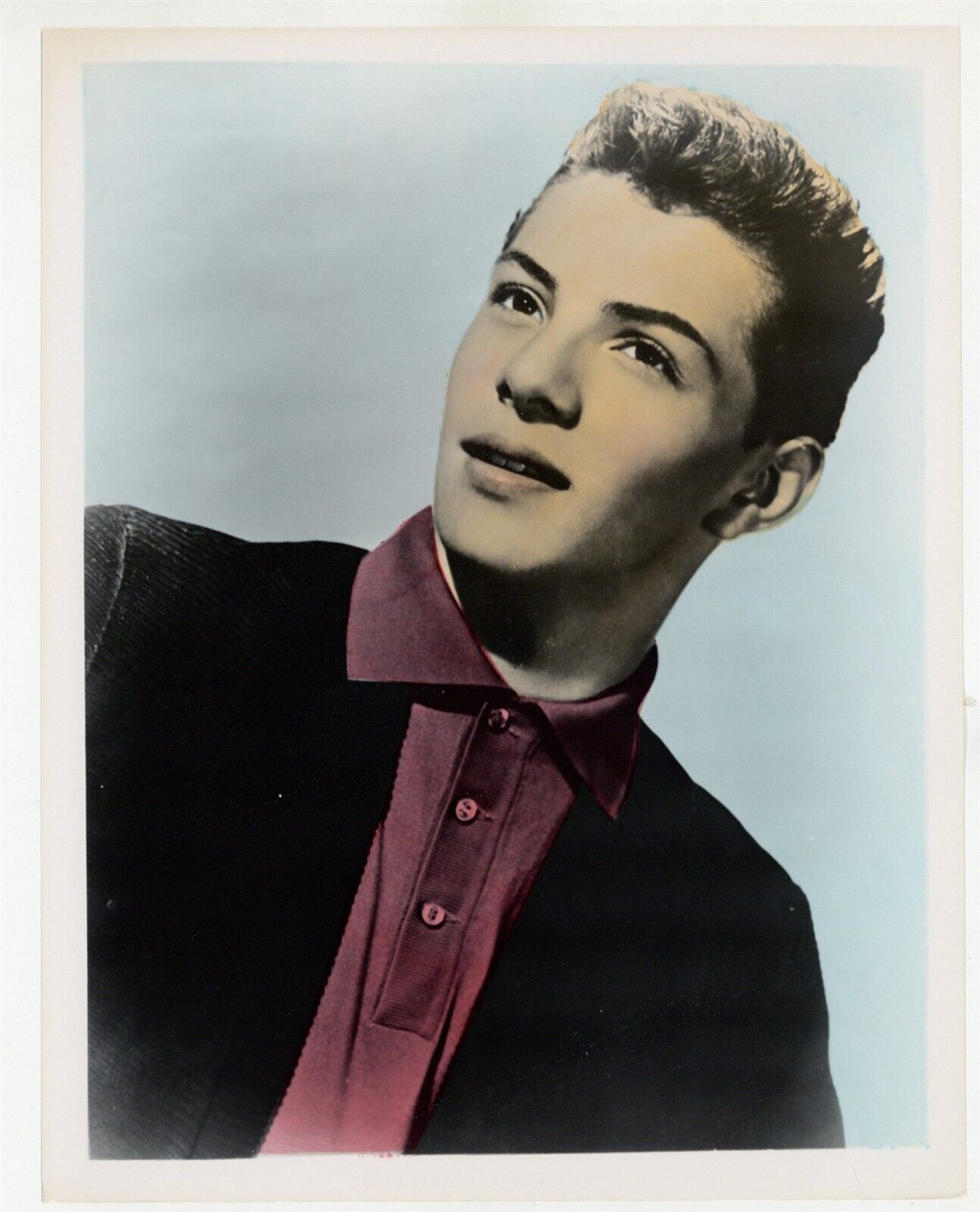 Frankie Avalon 1958 Color Portrait Hunk Soul Singer Doo Wop Jersey Boy J9850