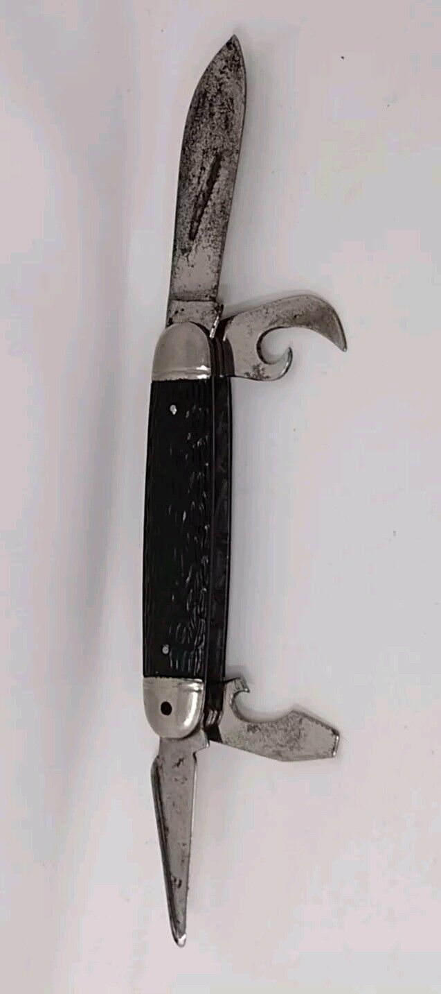 Vintage Imperial Hammer Brand Kamp King Multi-Tool Pocket Knife 1945-1955