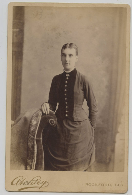 Cabinet Photo -Rockford Illinois - Lady Standing-Posing