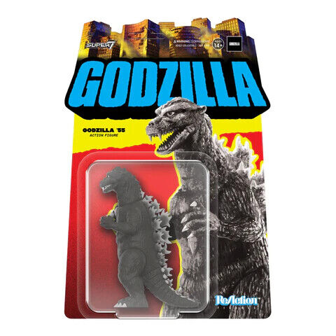 Godzilla \'55 TOHO Greyscale Super7 Reaction Action Figure