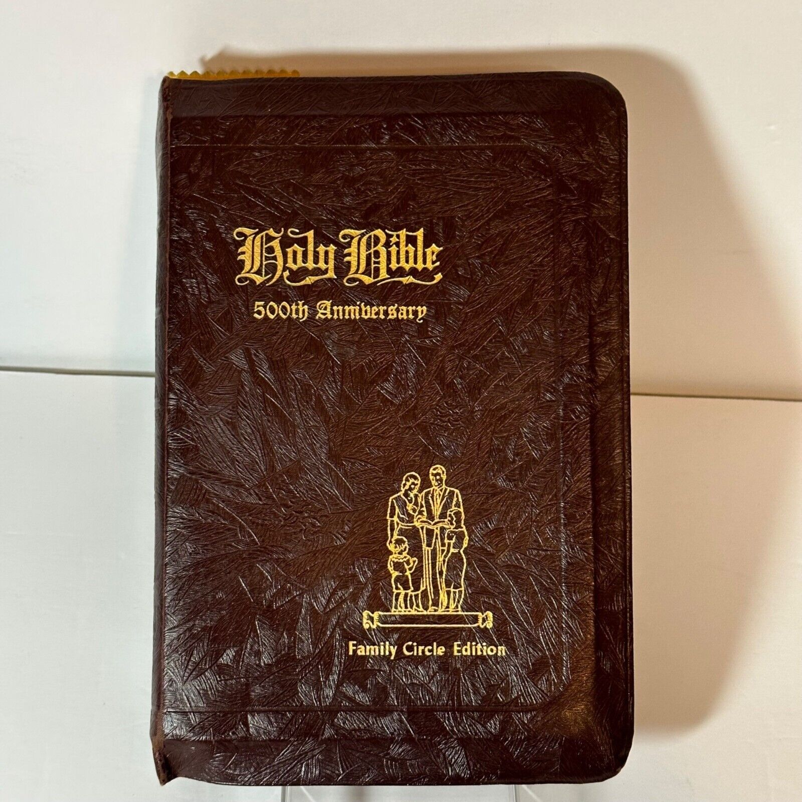 1944 Holy Bible 500th Anniversary Family Circle Edition Leather Leinweber READ