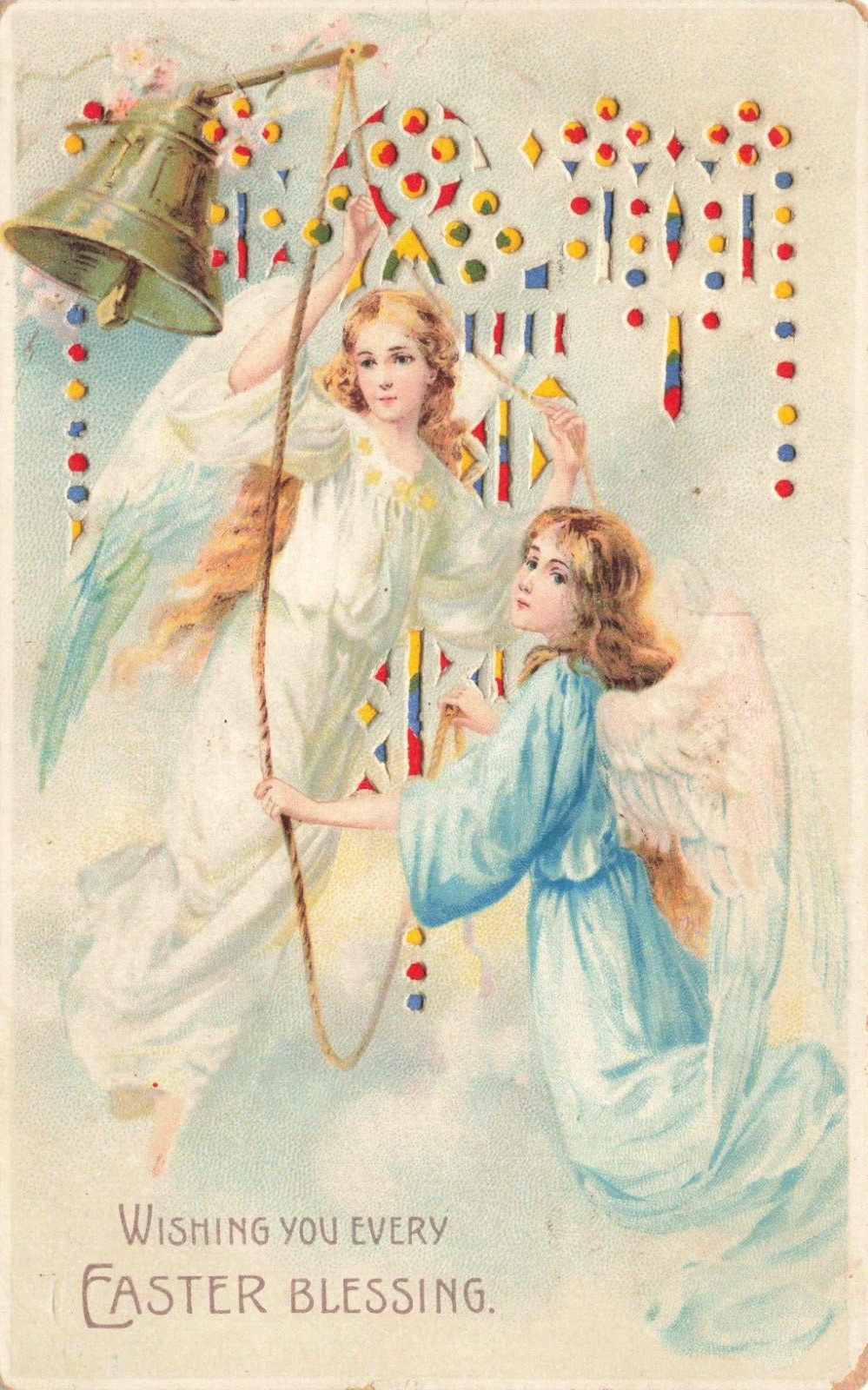 Hold to Light-Wishing You every Easter Blessing-Angels 1908  A43
