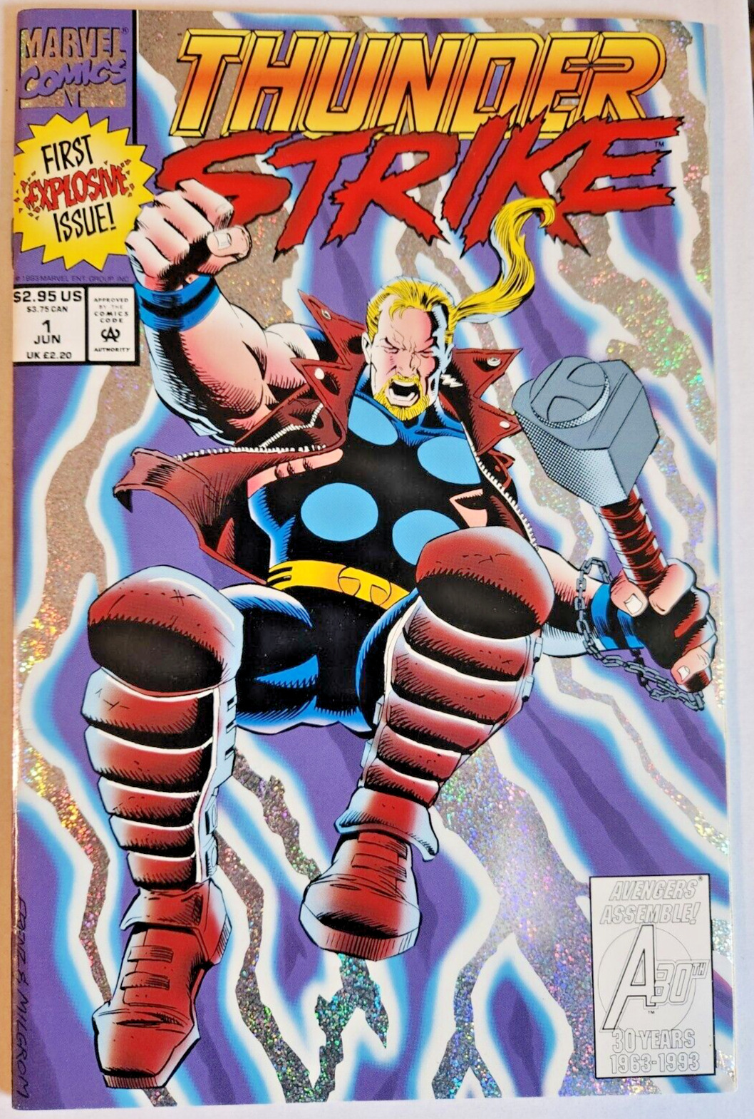 Thunderstrike #1 ORIGINAL Vintage 1993 Marvel Comics 