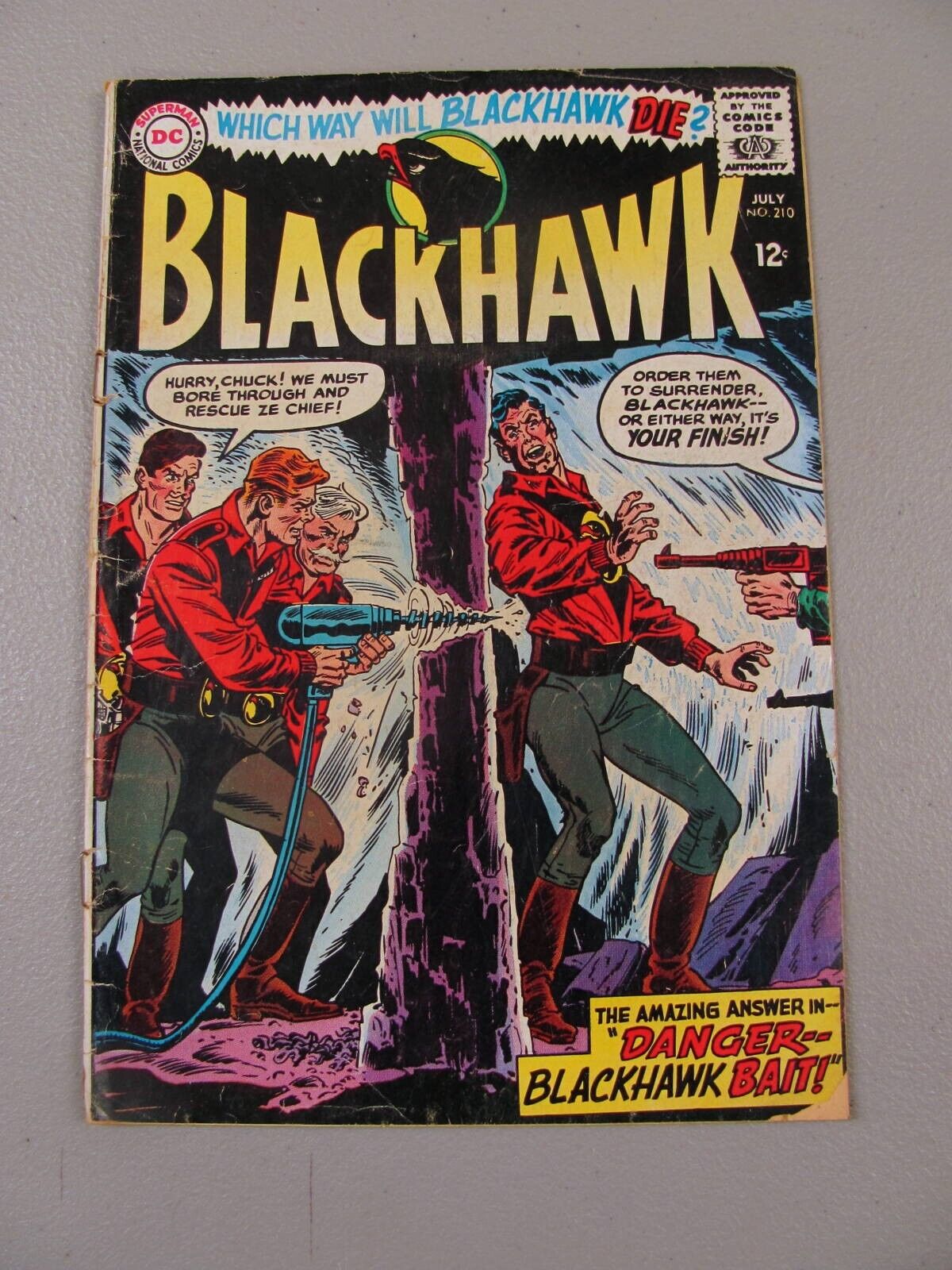 Blackhawk #210 (1965) VG+ DC Comics Danger - Blackhawk Bait BIN-4155