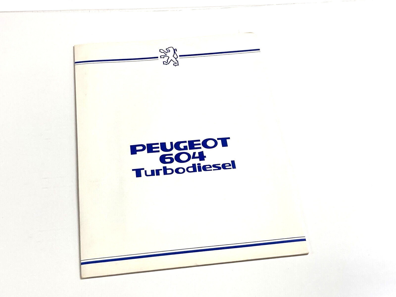 1981 Peugeot 604 Turbodiesel Folder Brochure