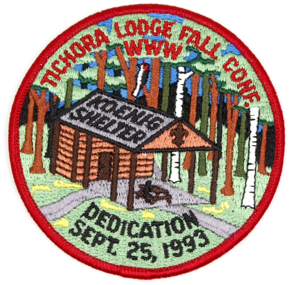 Rare 1993 Koenig Shelter Tichora Lodge 146 Four Lakes Council Patch Wisconsin