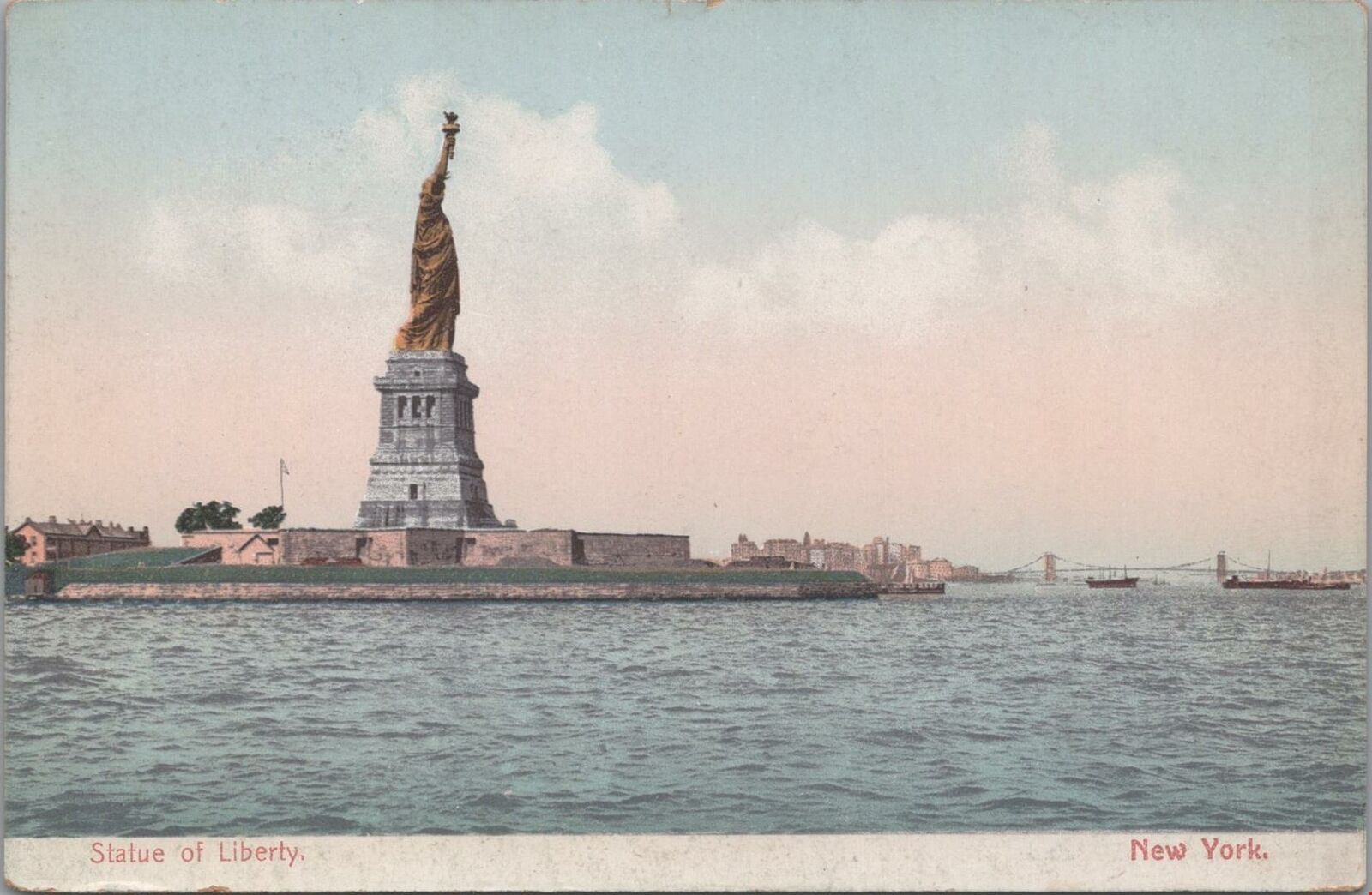 Postcard Statue of Liberty New York NY 