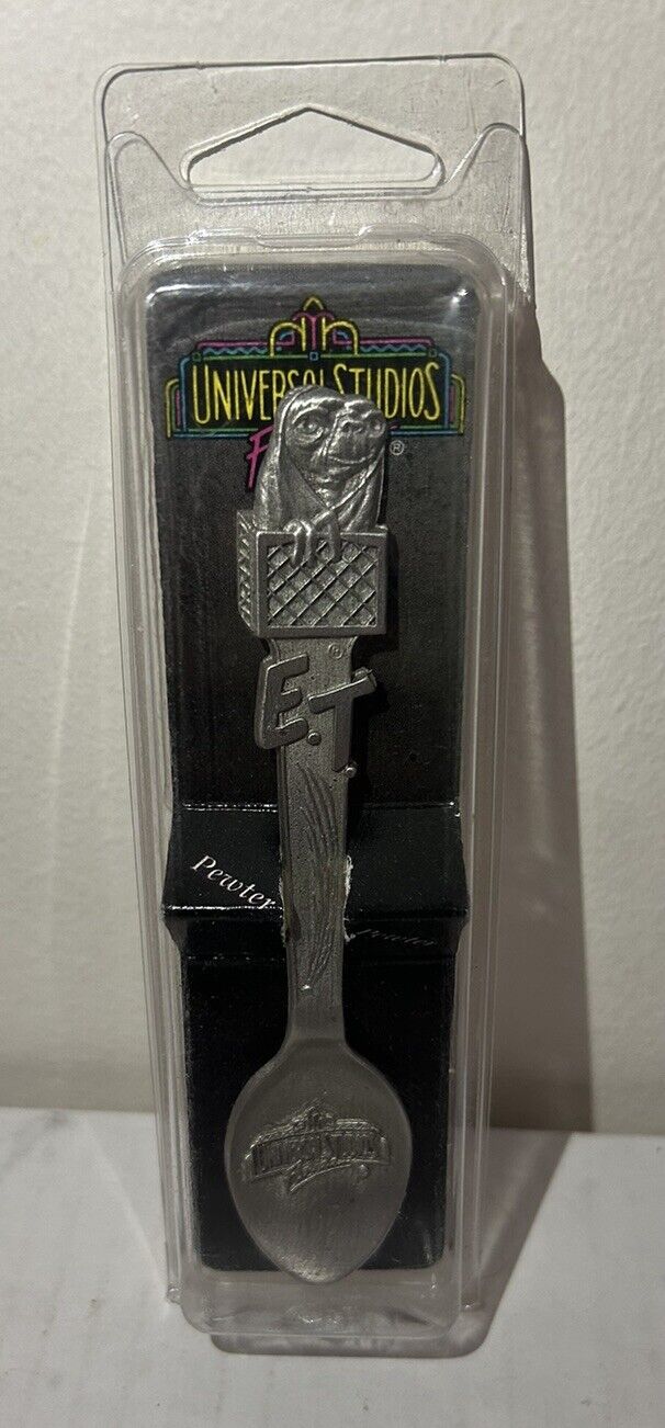 Universal Studios Florida E. T. ET Pewter USA Spoon 1982 Collectible Vintage