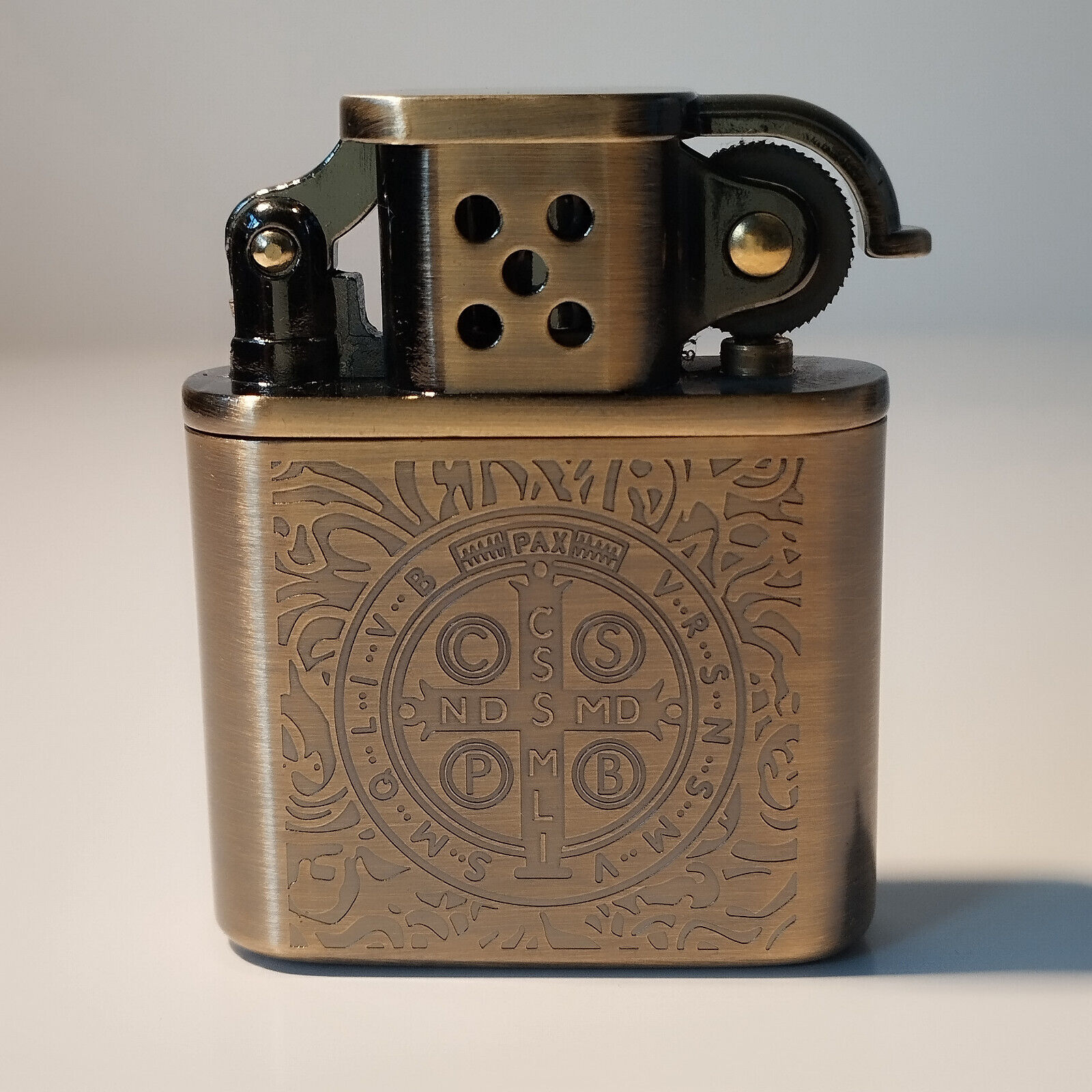 Zorro 506 Constantine Brass Petrol Lighter - with Gift Box & Flints