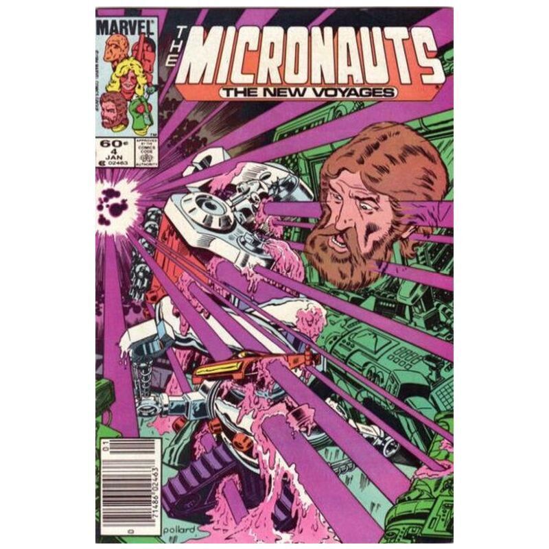 Micronauts (1984 series) #4 Newsstand in Very Fine condition. Marvel comics [c&